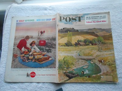 THE SATURDAY EVENING POST Magazine- AUGUST 29,1959-JOHN CLYMER COVER