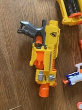 Lot Of 6 Nerf Guns Including The IN-Strike Vortex Nitron Automatic Disc Blaster 