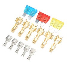  Relay Box Block Kit ABS Blade Holder Box With 11PCS Spade Terminals