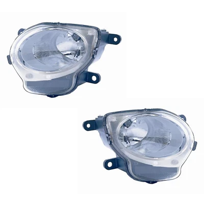 DEPO AUTO PARTS COPPIA Fanali Anteriori FIAT 500 2007 H1 Fari Di Posizione Diurna Compatibile