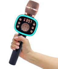   Singing Machine Carpool Karaoke Mic 2.0 Rose Gold BNIB  