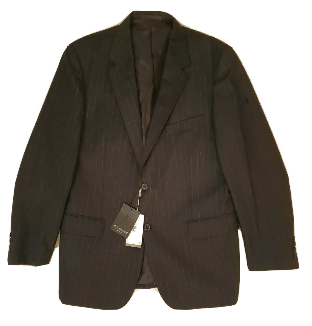 Giacca blazer YSL uomo UK 42R EU 52 Yves Saint Laurent necessita di piccole riparazioni £1350