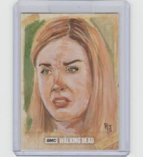 WALKING DEAD SEASON 6 JESSIE  SKETCH CARD BY ARTIST ROBERT JIMENEZ  1/1!