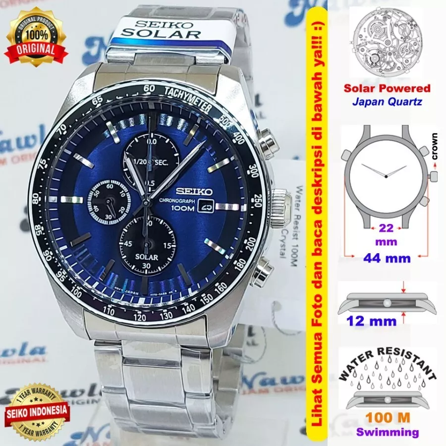 Brand New SSC719P1 Chronograph Dial Solar Watch SSC719 eBay