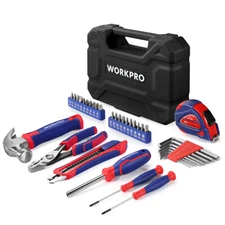 WORKPRO 35-Pieces Hand Tool Set General Household Tool Kits for DIY w/Box
