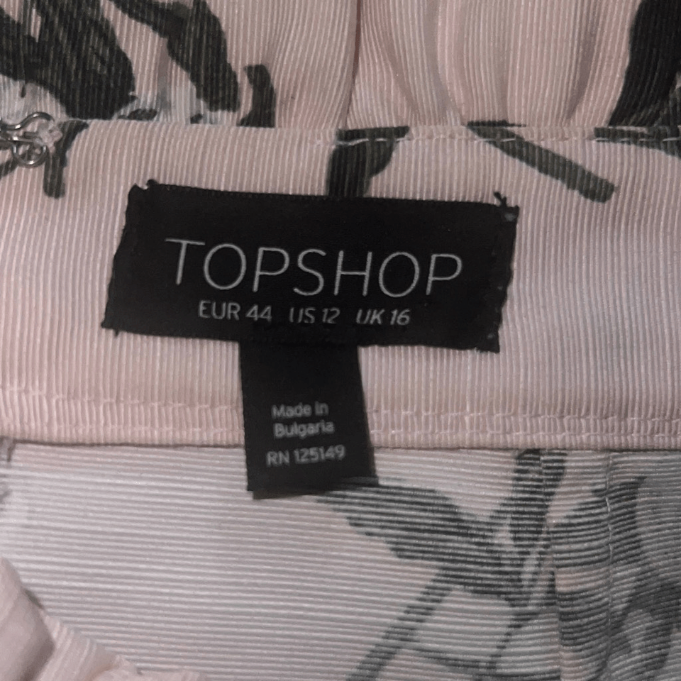 Daisy Print Mini Sz 12 Skirt eBay