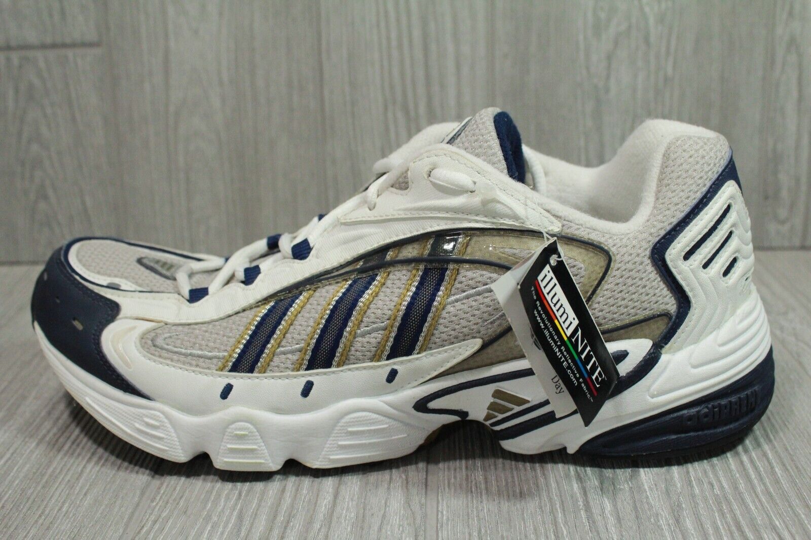 Palacio Explícitamente Voluntario New Rare Vintage Adidas Universal Running White Chrome (1999) Shoes Mens 9  OSS | eBay