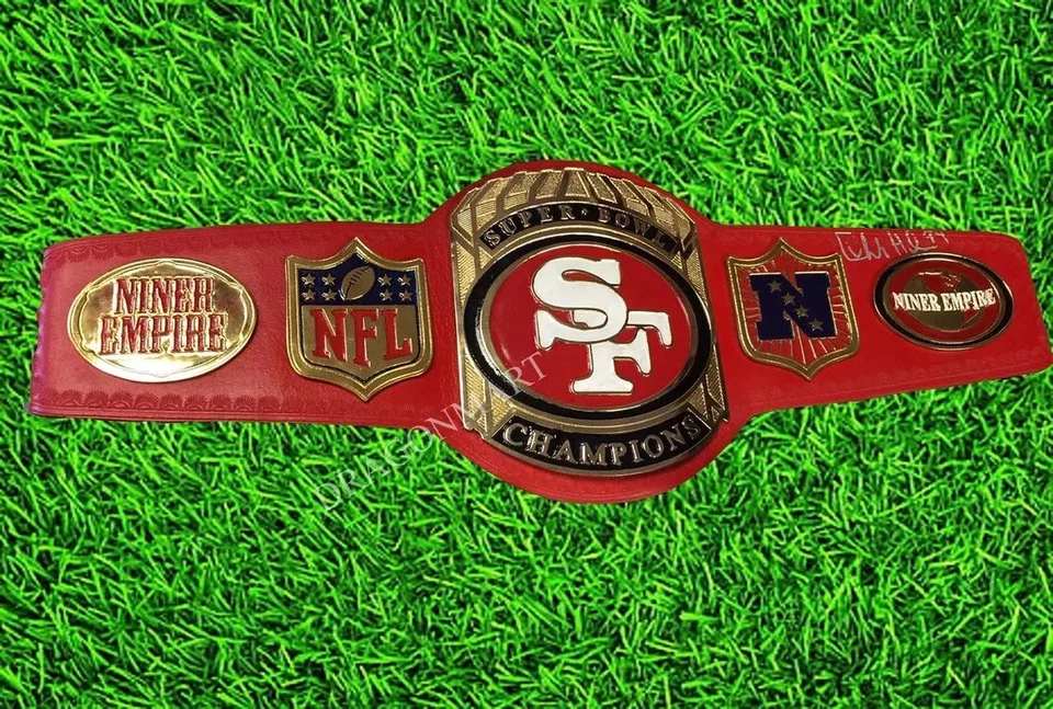 San Francisco SF 49ers American Football Championship Belt 2MM Brass - Image 2 of 4
