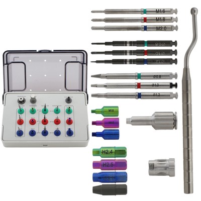 Implant Broken Screw Remover Kit Fractured Remove Drill Extraction Surgical Tool