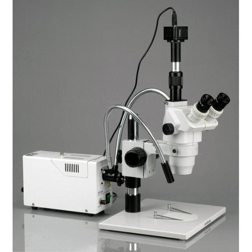 AmScope 2X-225X Large Stand Circuit Board Zoom Stereo Microscope+3MP ...