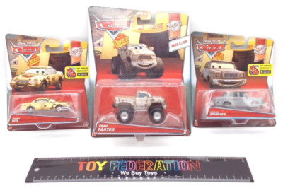 Disney Cars RUST-EZE RACING: DONNA PITS, CRAIG FASTER & MICHAEL SPARKBER - NEW