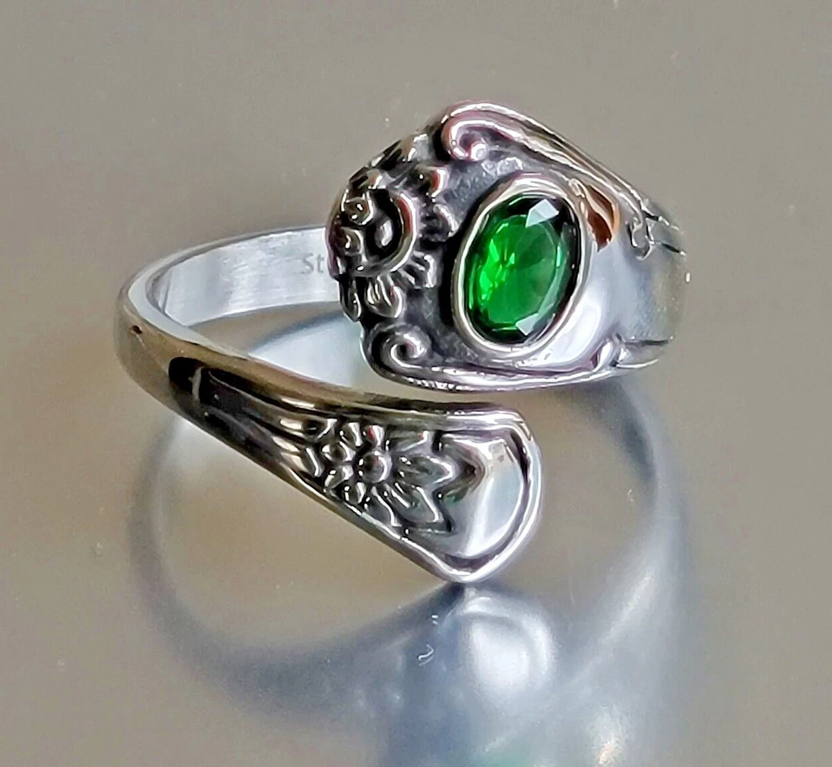 Stainless steel spoon ring deals