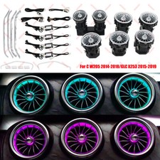 64 Farben LED Umgebungslicht f&uuml;r Benz C W205 GLC X253 Air Vent Atmosph&auml;re Lampe
