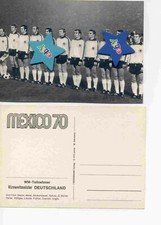 Wicemistrz Świata Niemcy Meksyk 70, karta górnika, top przedmiot kolekcjonerski, niepodpisana