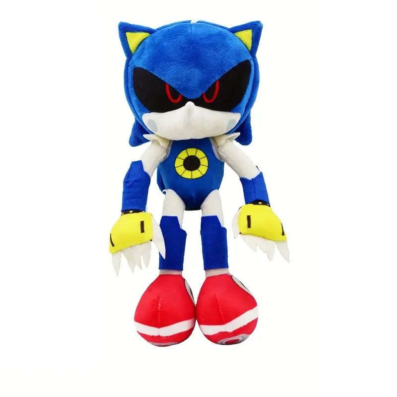 Metal Sonic D, blue and white robot cat character illustration