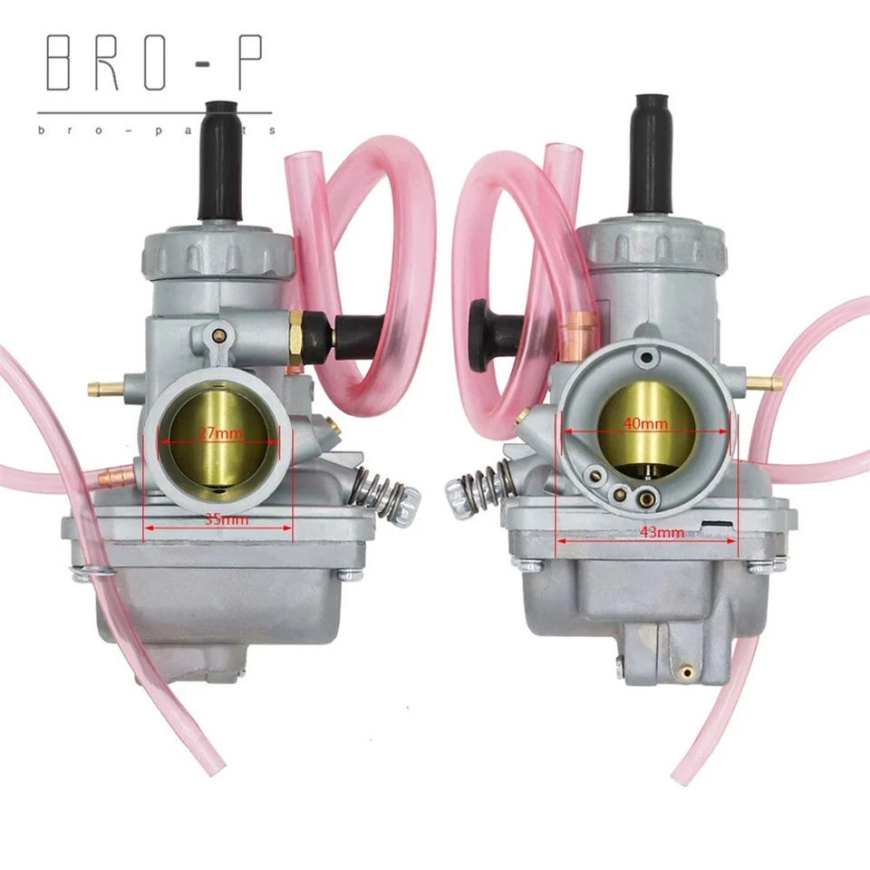 Carburetor & Throttle Cable Fit Yamaha DT100 1974-1980 DT125 1977-1981 New - Image 3 of 4