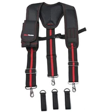 MELOTOUGH Tool Belt Suspenders for Work Belt Suspenders Heavy Duty Padded Sus...