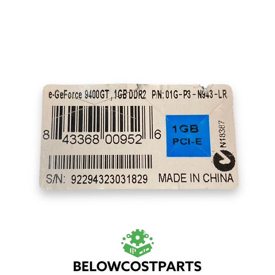 EVGA GeForce 9400 GT 1GB DDR2 Graphics Card – 01G-P3-N943-LR (Used) - Image 4 of 4