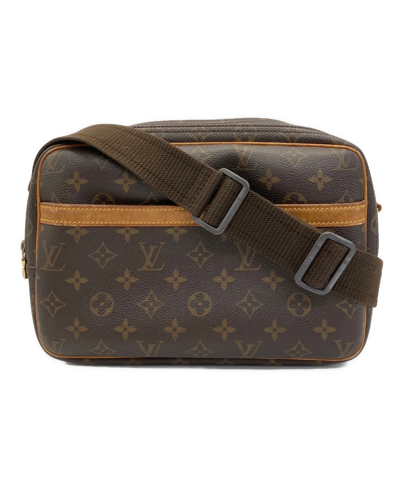 Vuitton — Louis Vuitton Reporter PM M45254 Coated Canvas Brown Shoulder Bag #TFB6024