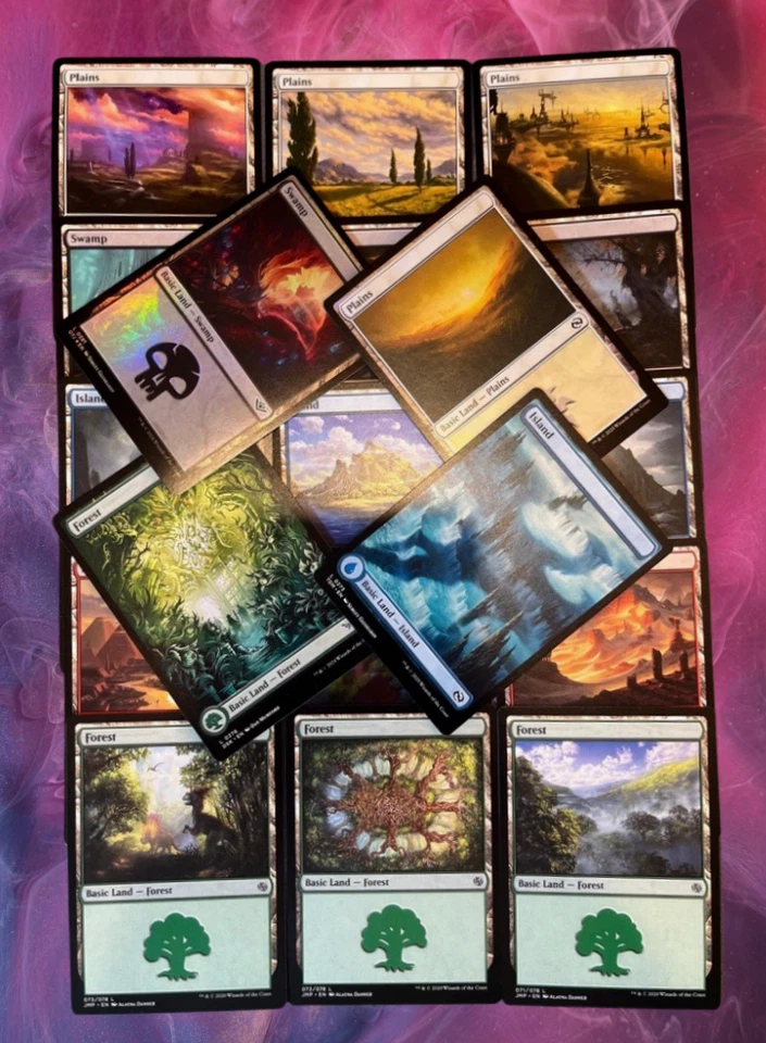  LOTE 100 TIERRAS BÁSICAS MAGIC: THE GATHERING – VARIADAS, NUEVAS Y SIN USO - Imagen 2 de 2