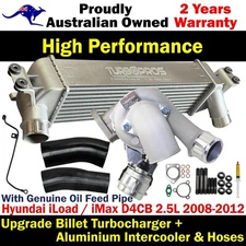 Billet Turbor&Intercooler+Hoses&Oil Feed Pipe For Hyundai iLoad / iMax D4CB 2.5L