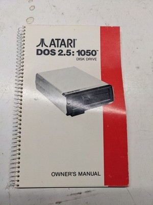 ATARI DOS 2.5 1050 DISK DRIVE OWNERS OPERATION MANUAL BOOK 1985 BASIC INTRO