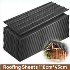 12/24/36/48x Metal Roof Sheets Galvanized Panels Corrugated Roofing Garage Shed