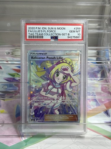 PSA 10 Lillie's Full Force 259/204 Tag Team Collection Set B Indonesia 2020