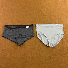 Cacique Womens 18/20 Gray No-Show Boyshort  Comfort Bliss Brief Panty Set NWT