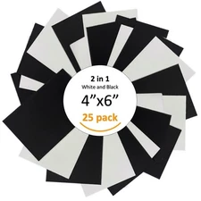 Creative Picture Frames 4x6-inch Black Board with White Back Face Acid Free 4...