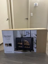 Better Homes & Gardens Kitchen Cabinet Console with Glass Doors, Dark Finish