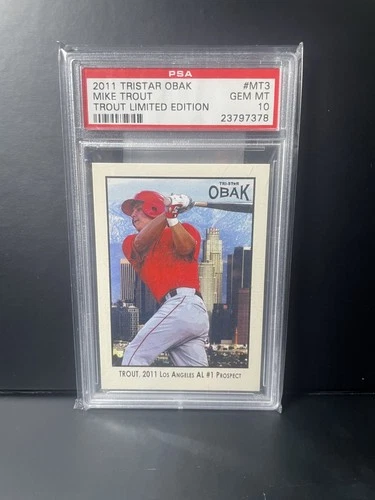 2011 TRISTAR Obak Mike Trout /300 PSA 10 POP 57