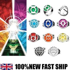 DC Comics Green Lantern Power Rings Set of 9- No Gift Box- Lantern Corps Rings