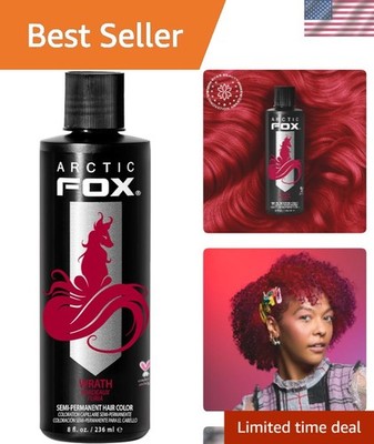 and Cruelty-Free Semi-Permanent Hair Color Dye 8 Fl Oz, WRATH