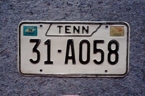 1975 1976 Franklin County Tennessee License Plate