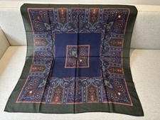 Jedwab i wełna Drake'a, szal paisley z nadrukiem, kwadratowy, Made In Italy