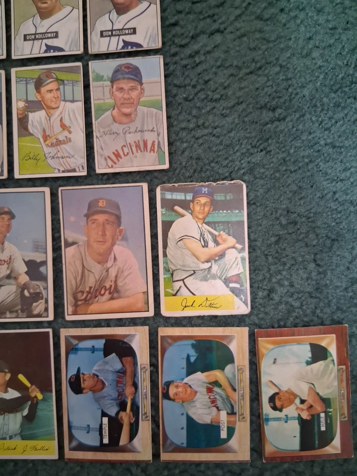 (21) 1950, 1951, 1952, 1953, 1954, 1955 БОУМЕН БЕЙСБОЛ ЛОТ, L@@K! - Изображение 3 из 4