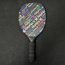 Hurley Pickleball Paddle Pair Black Spellout Vibrant Logo Comfort Grip Cushioned