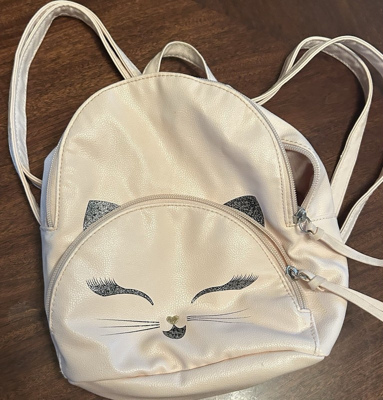 Mini Kitty Cat Face Backpack 