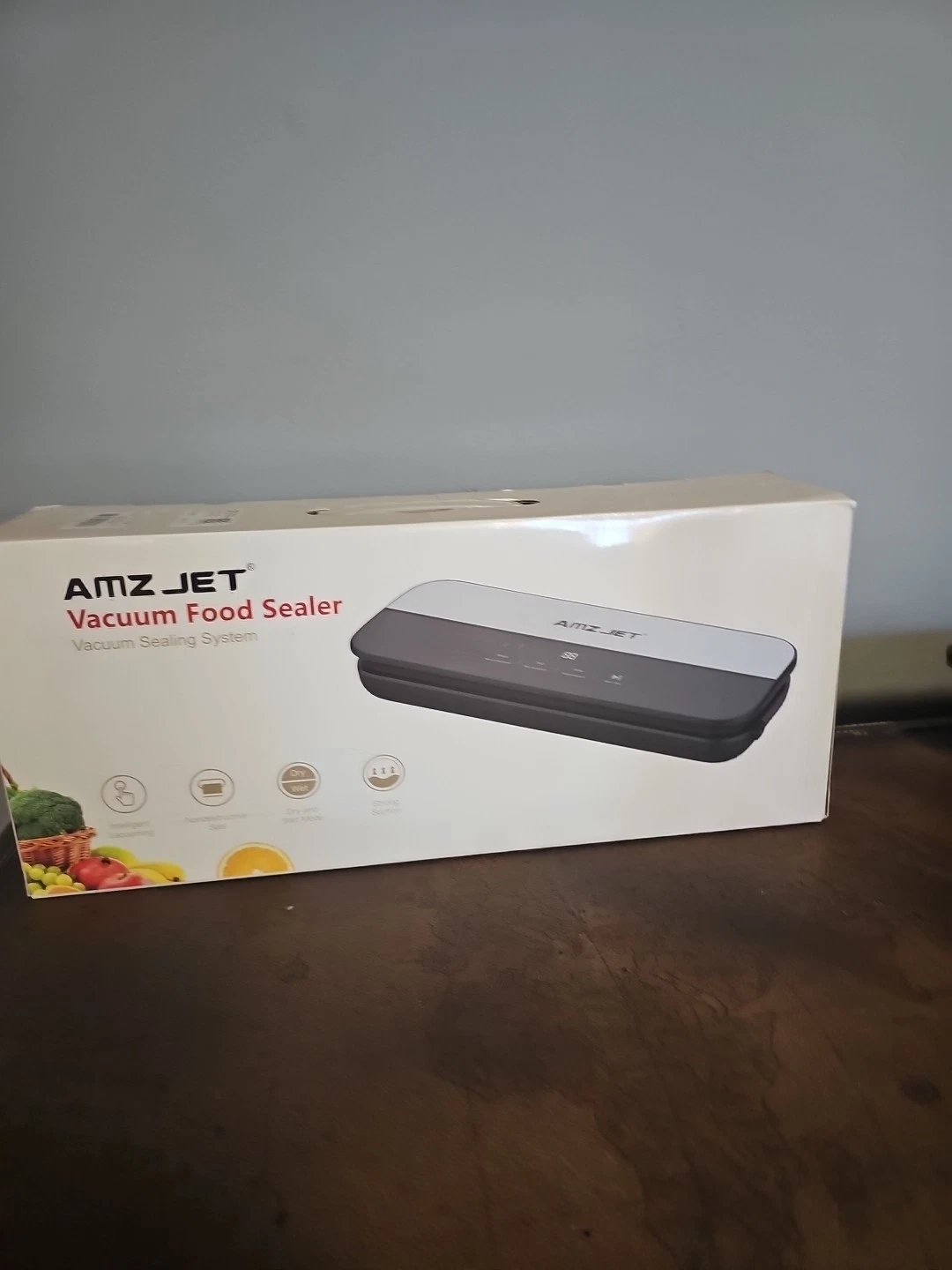 Amz Jet Food Sealer Vacuum Sealer +50 Bags Stainless Steel Intelligent Vacuuming