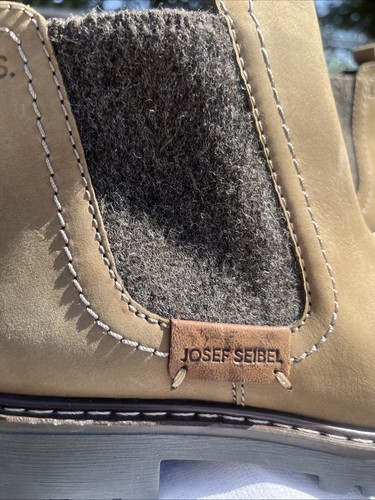 Josef Seibel Women's US 8 EUR 38 Chelsea Boots Marta 03 Olive Nubuck Leather - Picture 2 of 7