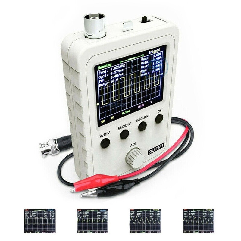 Oscilloscope Digital 1Msps 2.4-inch Color TFT LCD 5mV/Div~20V/Div 120mA