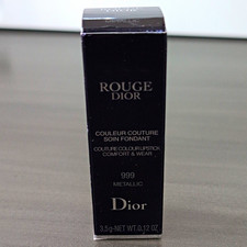 Dior Rouge Dior Couleur Couture Lipstick Stick Metallic Shade 999 0.12 oz