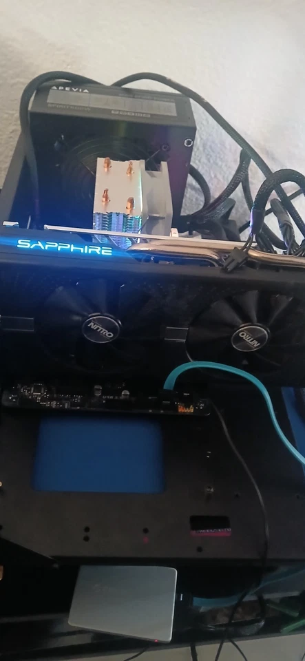 PC Test Bench Powered by RYZEN 5 2600 RX 580 4GB 120GB SSD 500GB HDD 16GB RAM - Image 2 of 4