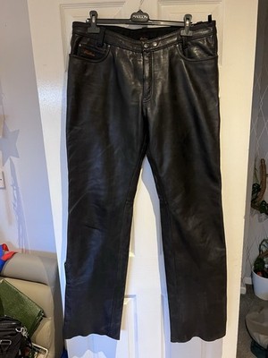 Inidan Moorcycles Lederhose - Schwarz - W36 L32-35