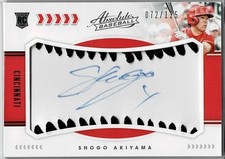 Mlb Shogo Akiyama 20 Absolute 125   Autograph Card