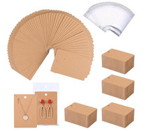 Earring Display Cards - 3.5 X 2.4 Inches Earring Cards with Packaging Bags for E
