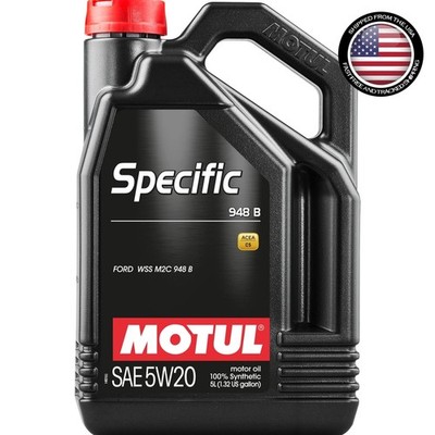 Ford WSS-M2C948-B Approved 5W-20 Synthetic Motor Oil | 5L for EcoBoost Engines