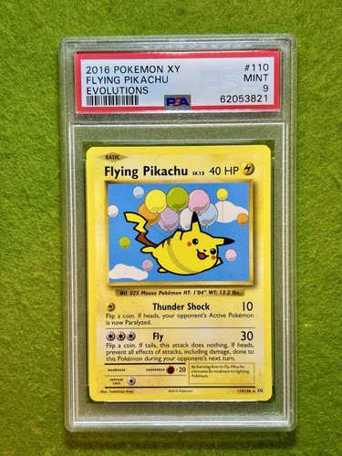 Pokémon Flying Pikachu POKEMON TCG PSA 9 TARJETA COMO NUEVA Evoluciones 2016 Pokémon XY MT - Imagen 13 de 24