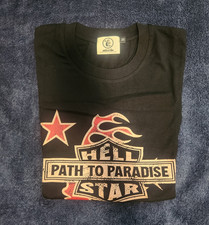 HELLSTAR Path to Paradise Tour Graphic Logo T-Shirt Black Men s M Crew Neck